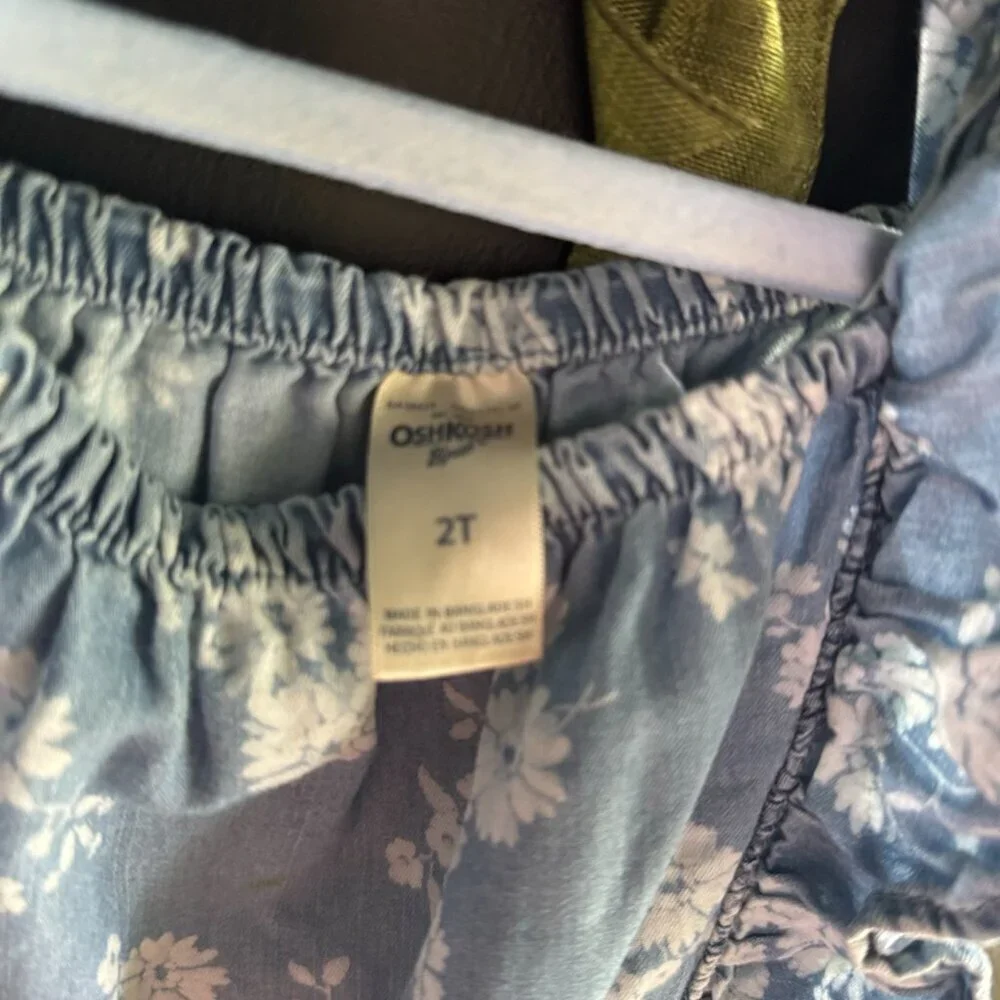 Denim OshKosh B'Gosh Jumpsuit with Floral Print - Size 2T